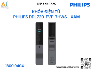 Khóa điện tử PHILIPS DDL720-FVP-7HWS - Xám